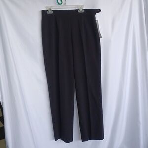 Coldwater Creek NWT Womens Petite Size 6P Black Straight Leg Dress Pants